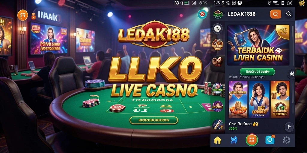 Tampilan gameplay Live Casino yang mengesankan di LEDAK188.
