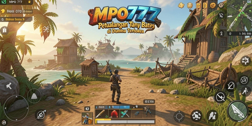 Tangkapan layar menampilkan petualangan mendebarkan di MPO777, dunia Open World yang luas.